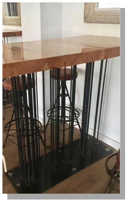 Muebles metálicos de disño